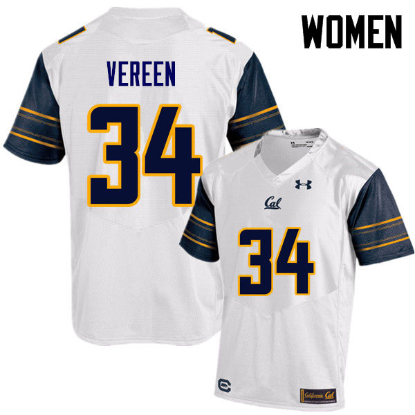 Women #34 Shane Vereen Cal Bears (California Golden Bears College) Football Jerseys Sale-White - Click Image to Close